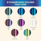 HTVRONT Chameleon HTV Vinyl Bundle, 8 Pack, - Image 3