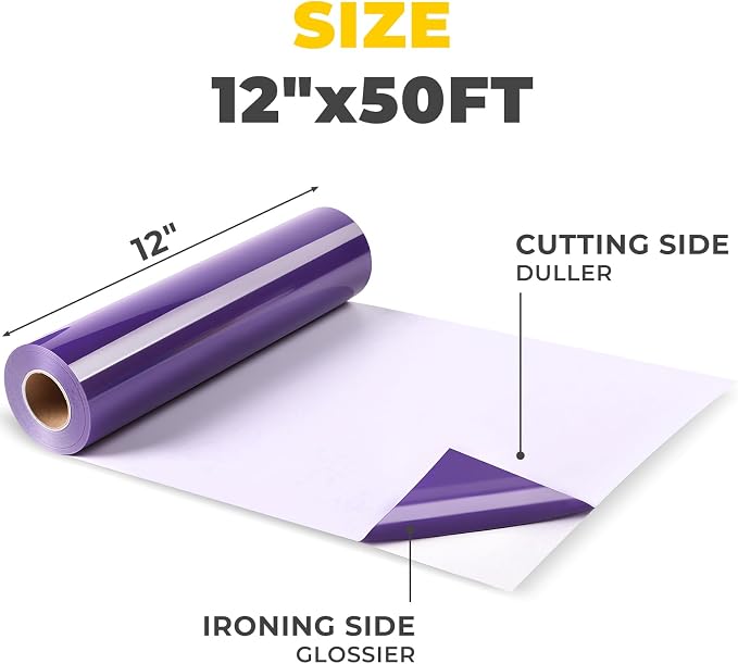 HTVRONT Purple Iron on Vinyl - Image 2
