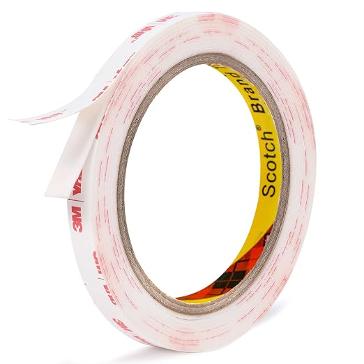 3M Double Sided Tape 0.39in X 9.85ft，Heavy Duty Removable Mounting Tape by Doublesidedtape