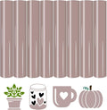 HTVSTD Brown Stone Boho HTV Heat Transfer Vinyl 8pcs 12×10in | Vivid Color Iron by CraftingEveryday