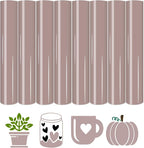 HTVSTD Brown Stone Boho HTV Heat Transfer Vinyl 8pcs 12×10in | Vivid Color Iron by CraftingEveryday
