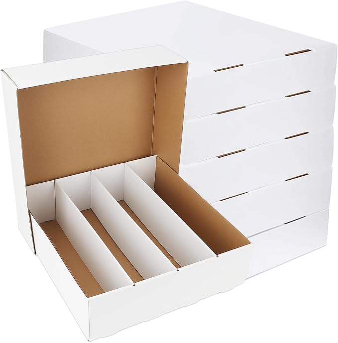 Trading Card Storage Box 3120 Count Collector Cards Box White Sports Card - Image 8