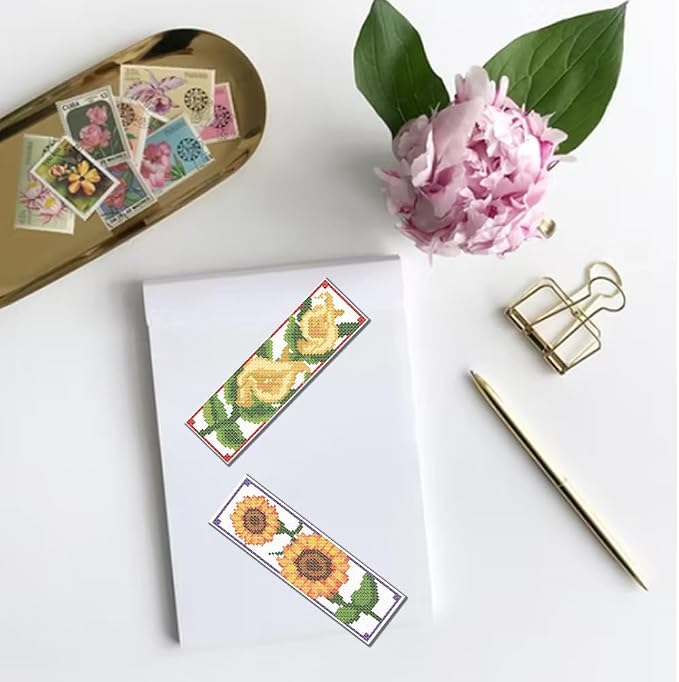 FREEBLOSS 6 Set Bookmark Cross Stitch Kits Stitch Bookmark Cross Stitch Kits - Image 6