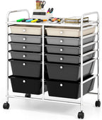 BECOMFORT 12-Drawer Rolling Cart by BECOMFORT