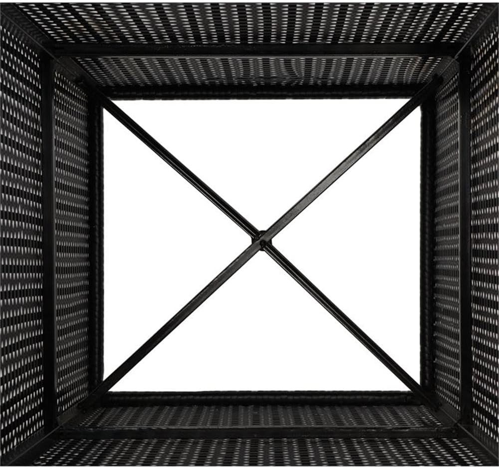 Safavieh Outdoor Collection Serapis Black Wicker Trash Bin