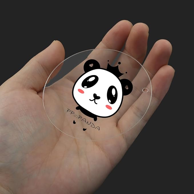 Zorfeter Clear Acrylic Blanks, 3 Inch Round, 40 Pack | Circle Ornament Blanks - Image 4