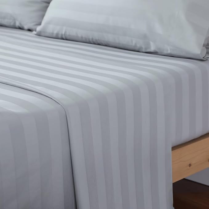 2-Pack Cotton Cal King Flat Sheet Only, 600 Thread Count 100% Egyptian Cotton - Image 7