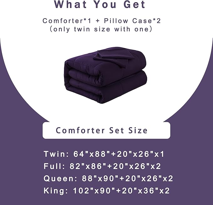 DOWNCOOL King Size Comforter Set -All Season Bedding Comforters Sets - Image 6