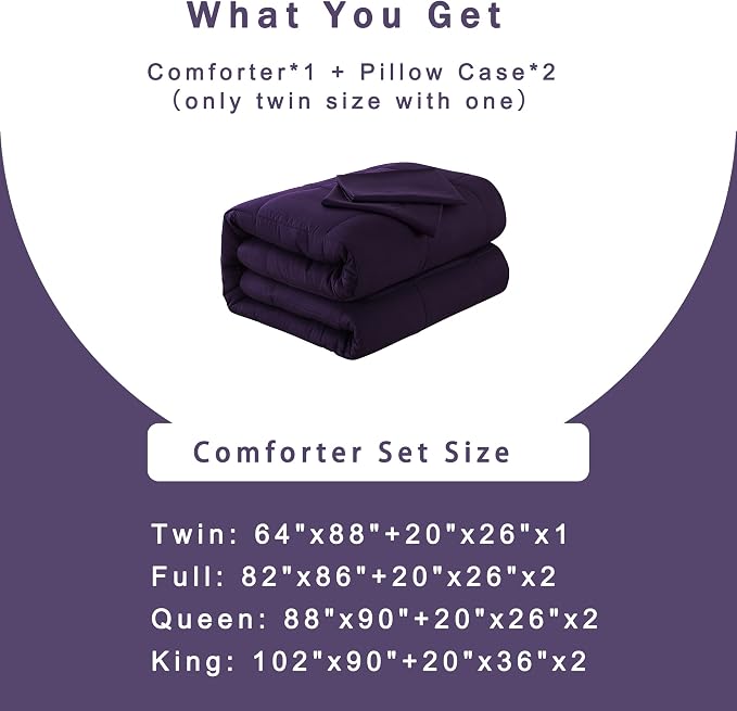 DOWNCOOL Queen Comforter Set -All Season Bedding Comforters Sets - Image 6