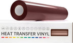 VinylRus Heat Transfer Vinyl-12” x 20ft Brown Iron on Vinyl Roll by VinylRus