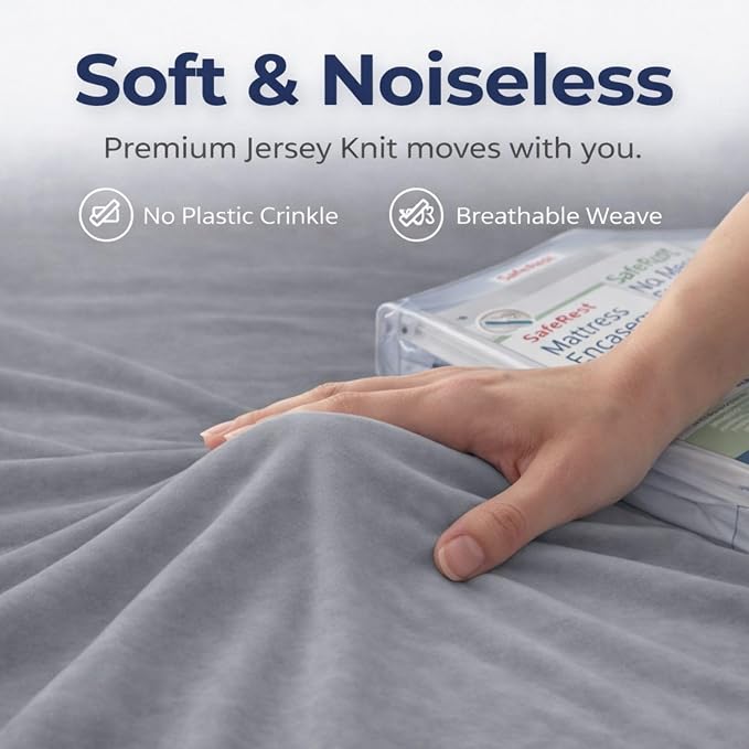 Guardmax Jersey Knitted Full Zippered Mattress Encasement - Image 7