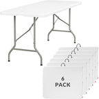 Elevon 6FT Folding Tables – Heavy Duty Portable Foldable Table by ELEVON
