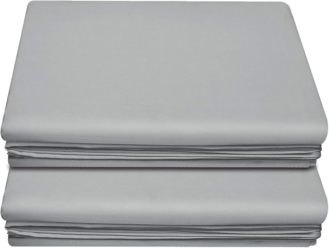 Lirex 2-Pack Full Size Flat Sheet Set, Ultra-Soft Brushed 1800 Microfiber by Lirex