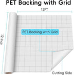 Aoder Permanent Adhesive Vinyl Roll 12" × 15FT, Matte White | Sticker Vinyl - Image 3