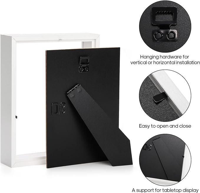 Hacaroa 4 Pack Shadow Box Frame - Image 3