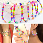 JOICEE 480PCS Fruit Flower Polymer Clay Beads, 24 Style Cute Heart Mushroom - Image 5