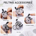 QMNNMA Needle Felting Starter Kit, Animals Needle Felting Set, DIY Wool Felt - Image 4