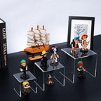 HIIMIEI Clear Acrylic Display Risers 2 Sets, 3-Tier Risers Stands Showcase - Image 7