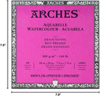 Arches Watercolor Paper Block, Hot Press, 7.9" x 7.9", 140 pound - Image 8