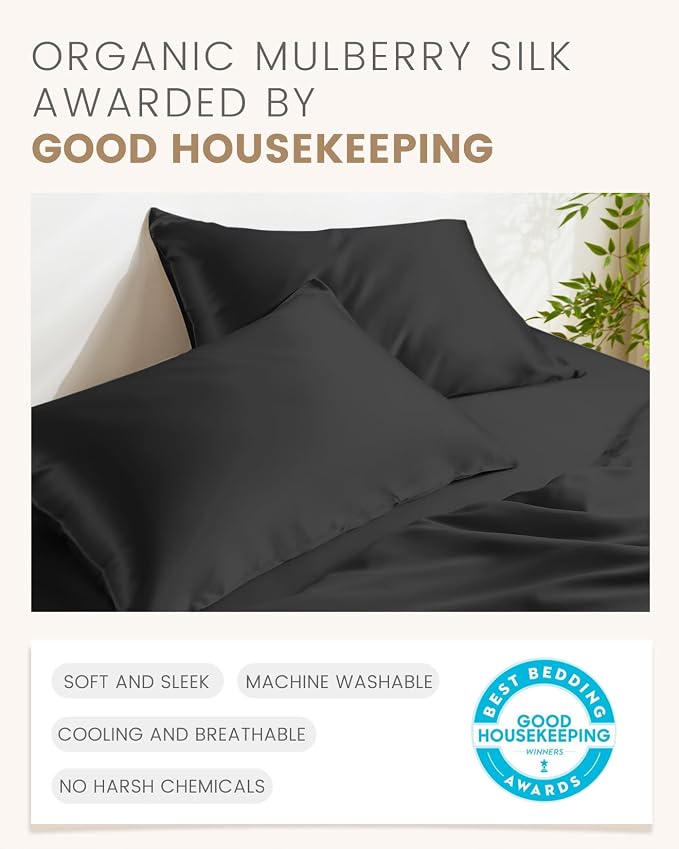 THXSILK 100% Pure Mulberry Silk Pillowcase - Image 6