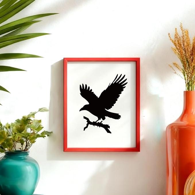 4pcs Bird Stencil for Painting Crow Stencils for Crafts Reusable Street Art - Image 5
