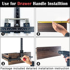 King&Charles Aluminum Cabinet Hardware Jig&Auto Center Punch | Avoid Jitter - Image 4