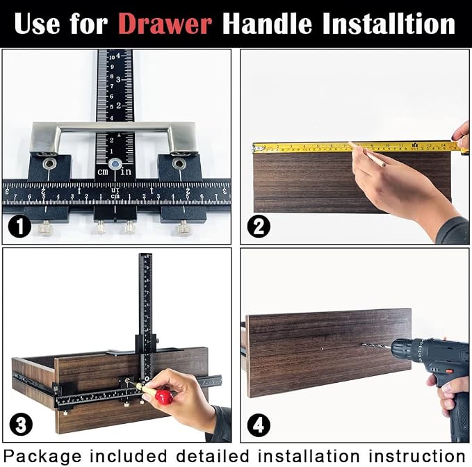 King&Charles Aluminum Cabinet Hardware Jig&Auto Center Punch | Avoid Jitter - Image 4