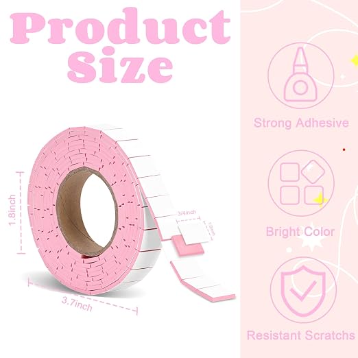 168 Pcs Foam Tape Craft Double Sided Precut 3/4 X 1/2 Inch 3D Adhesive Foam - Image 2