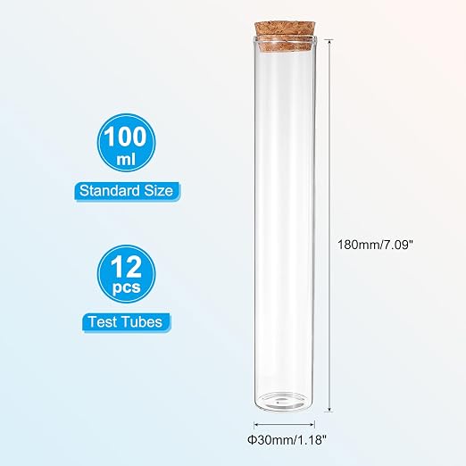 PATIKIL 100ml Test Tubes - Image 2