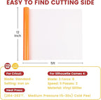 DUEUIOE Fluorescent Orange Glitter Heat Transfer Vinyl 12" x 5FT - Image 2