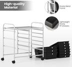 Giantex 9 Drawers Rolling Cart, Classroom Organizers, Storage Cart - Image 7