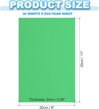 PATIKIL 30 Pack EVA Foam Sheets, Light Green - Image 2
