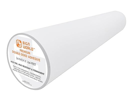 Best 24" Ultra-Thin Permanent Double-Sided Tape by AJSignWorld