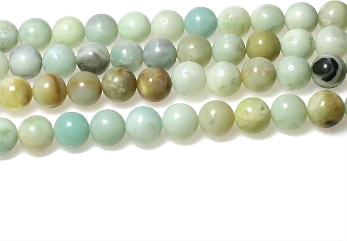MJDCB Natural Stone Beads Multicolor Amazonite Round Loose Beads - Image 4