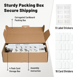 NUMINA 4 Pack 2-Row Large Card Storage Boxes, Holds up to 1800 Cards per Box - Image 6