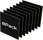 8 Pack Black Basswood for Laser Cutting, for Laser Engraving, DIY Craft Wood & by Creatorally