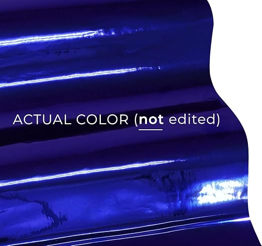 VViViD Chrome Blue Gloss DECO65 Permanent Adhesive Craft Vinyl - Image 3
