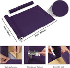 CRE8TIVE Purple Wallpaper Peel and Stick Velvet Drawer Liner - Image 8