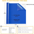 VinylRus Heat Transfer Vinyl-12” x 20ft Royal Blue Iron on Vinyl Roll - Image 5