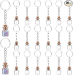 UNICRAFTALE 20Pcs Mini Glass Bottles 2ml Glass Vials by UNICRAFTALE