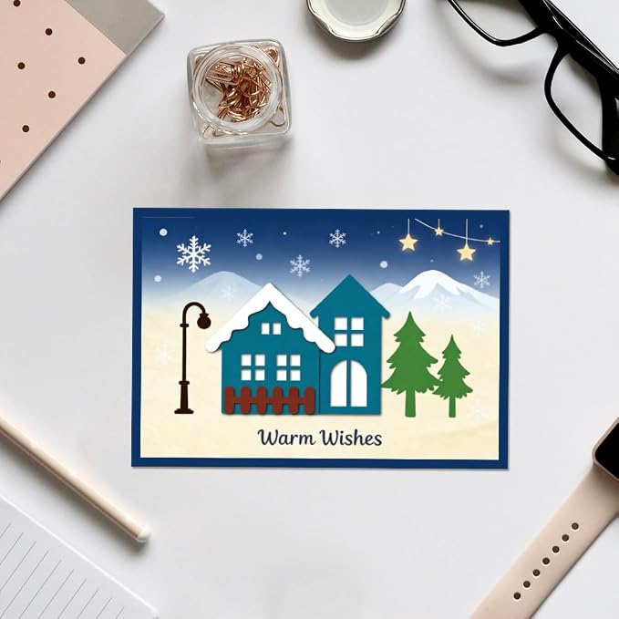 16 Styles Houses Metal Cutting Dies DIY Paper Craft Die Cuts Carbon Steel - Image 3