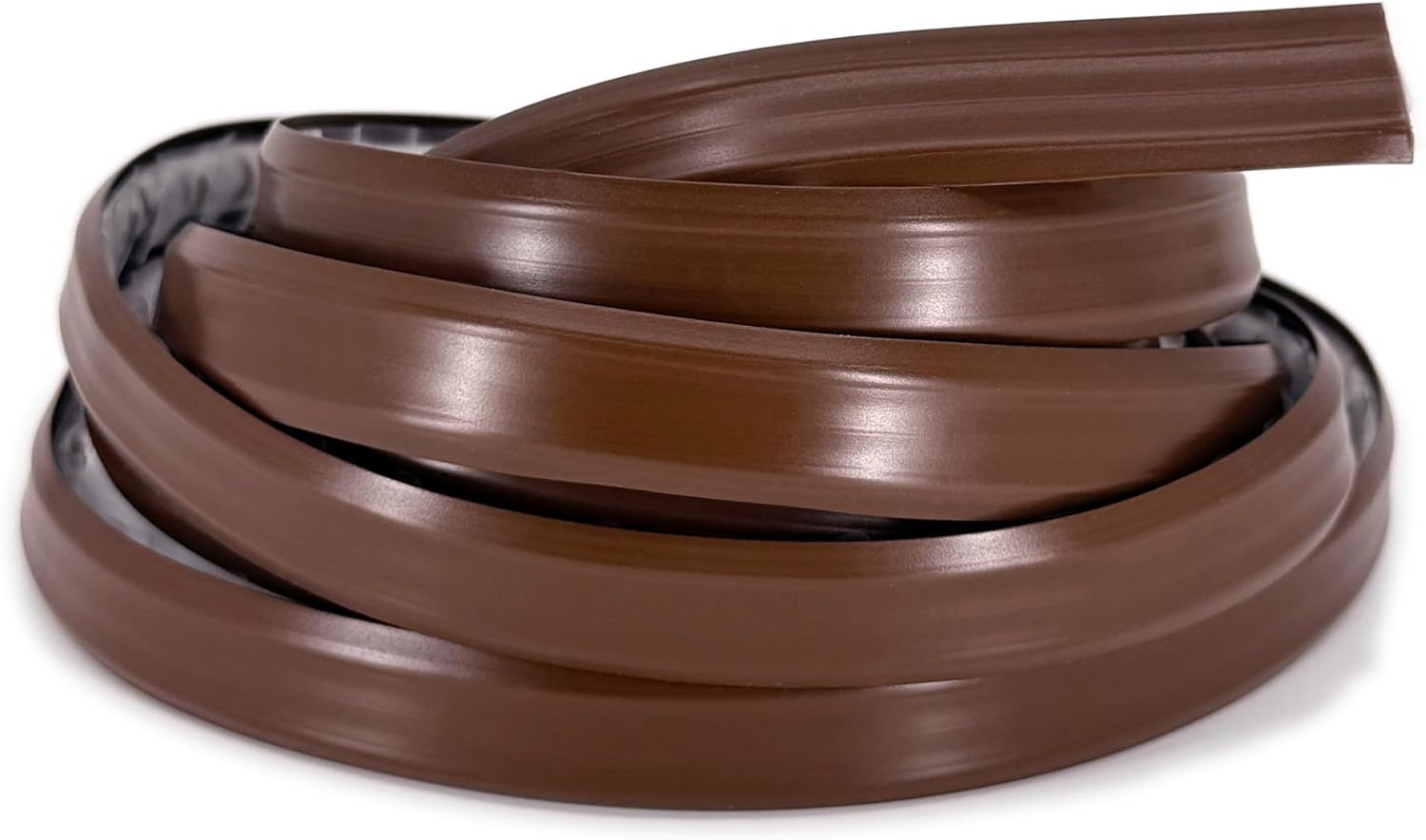 InstaTrim The Original Flexible Trim -10ft Dark Brown 3/4" Wide Caulk Tape - Adhesive Trim with Many Uses Including Caulking for Bathtubs, Sinks, Counters, Tile, Floors - Made in USA