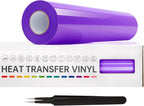 VinylRus Heat Transfer Vinyl-12” x 20ft Purple Iron on Vinyl Roll by VinylRus