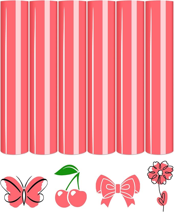 Tintnut Pastel Coral Heat Transfer Vinyl, easy cut & weed, stretch washable by Tintnut