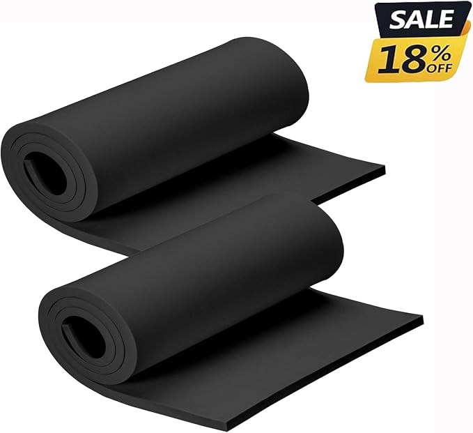 2-Pack 8mm Thick Black Eva Foam Sheets roll, 13.9" x 39" Premium eva Craft Foam - Image 3