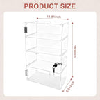 4 Tier Clear Acrylic Display Case - Image 2