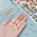 Beebeecraft 1 Box 20Pcs Golden Star Pendant Bulk Real 18K Gold Plated Brass - Image 3