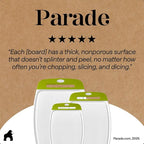 GORILLA GRIP BPA-Free Reversible Kitchen Cutting Board Set of 3, US Designed - Image 9