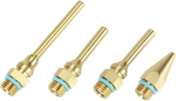 QWORK 4Pcs Pure Copper Glue Gun Nozzle Set - Image 2