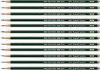 Faber-Castell Pencils, Castell 9000 Graphite art 2B pencils by Faber-Castell
